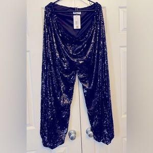 REBDOLLS plus size sequin jogger pants new with tags.